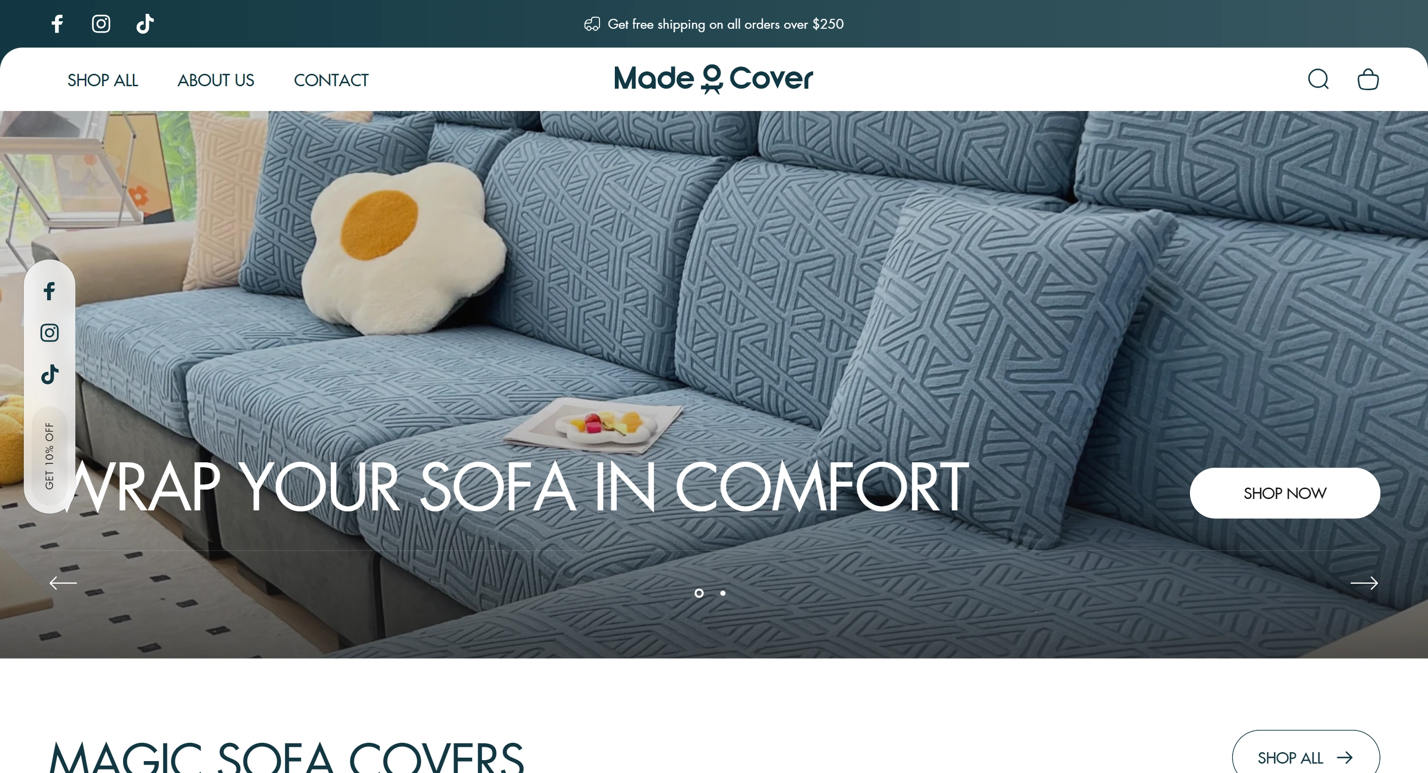 Made to Cover custom products Shopify e-commerce store development NafeyTech portfolio